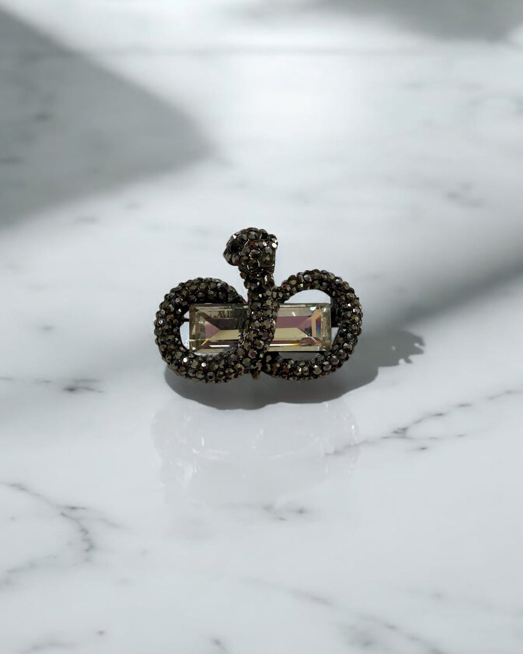 Snake Crystal Brooch PA3046