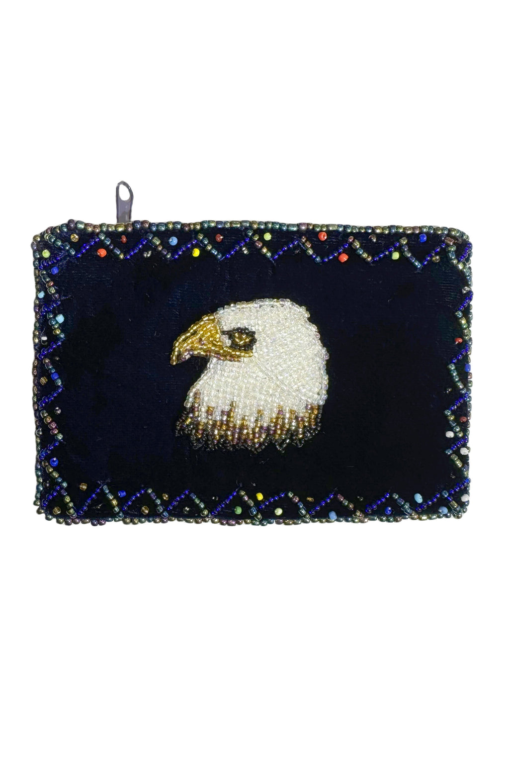 Eagle Rectangular Velvet Coin Purse V0701