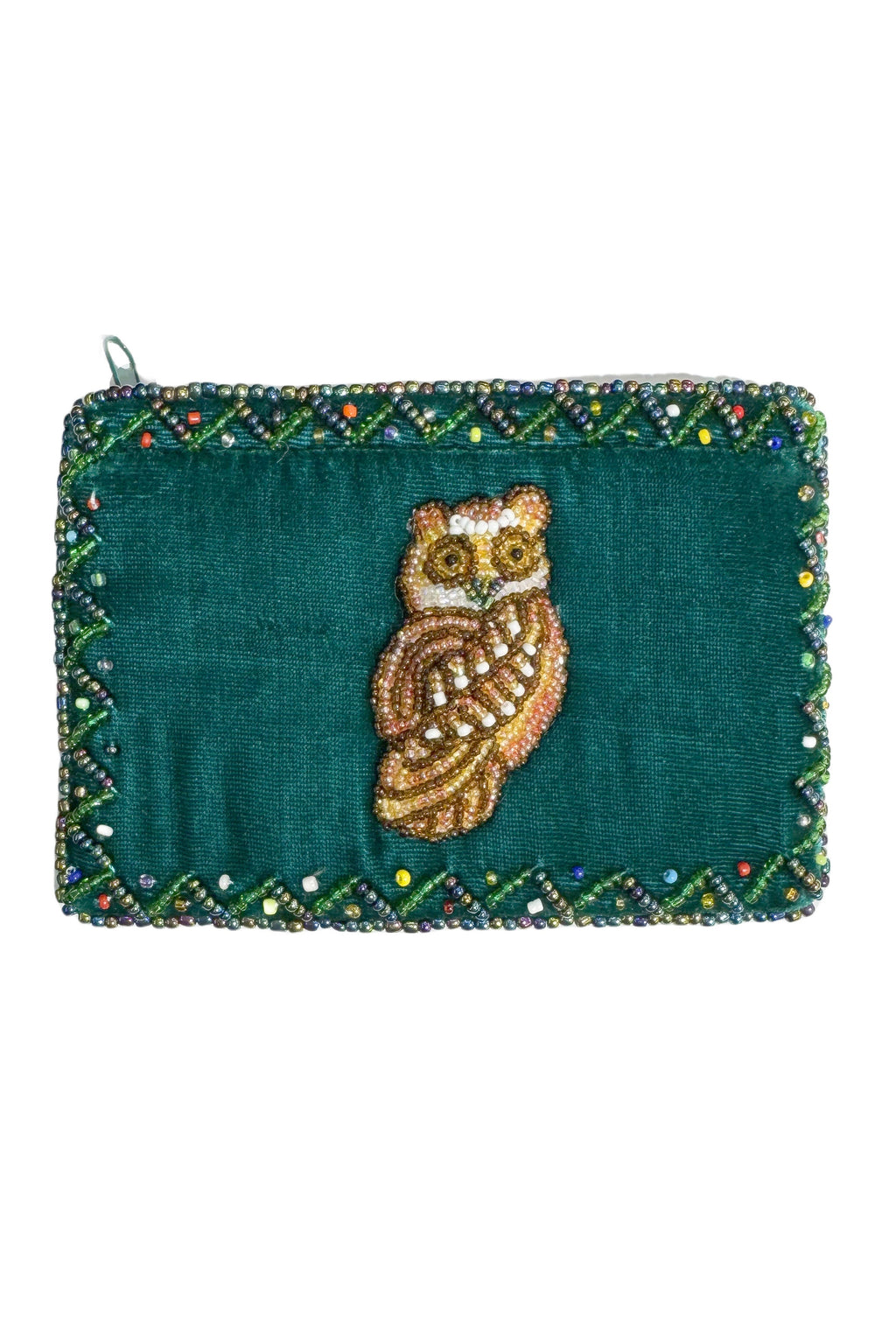 Owl Rectangular Velvet Coin Purse V0701 - view 5