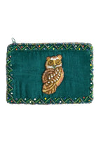 Owl Rectangular Velvet Coin Purse V0701 - view 5