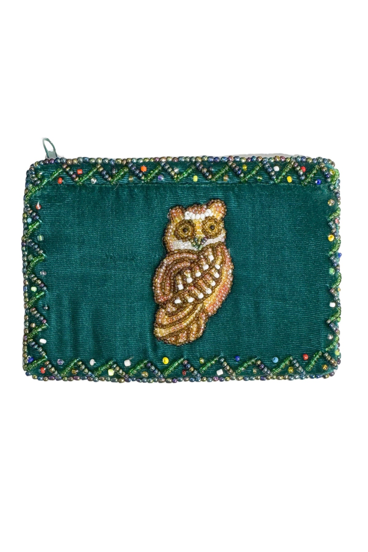 Owl Rectangular Velvet Coin Purse V0701 - view 5
