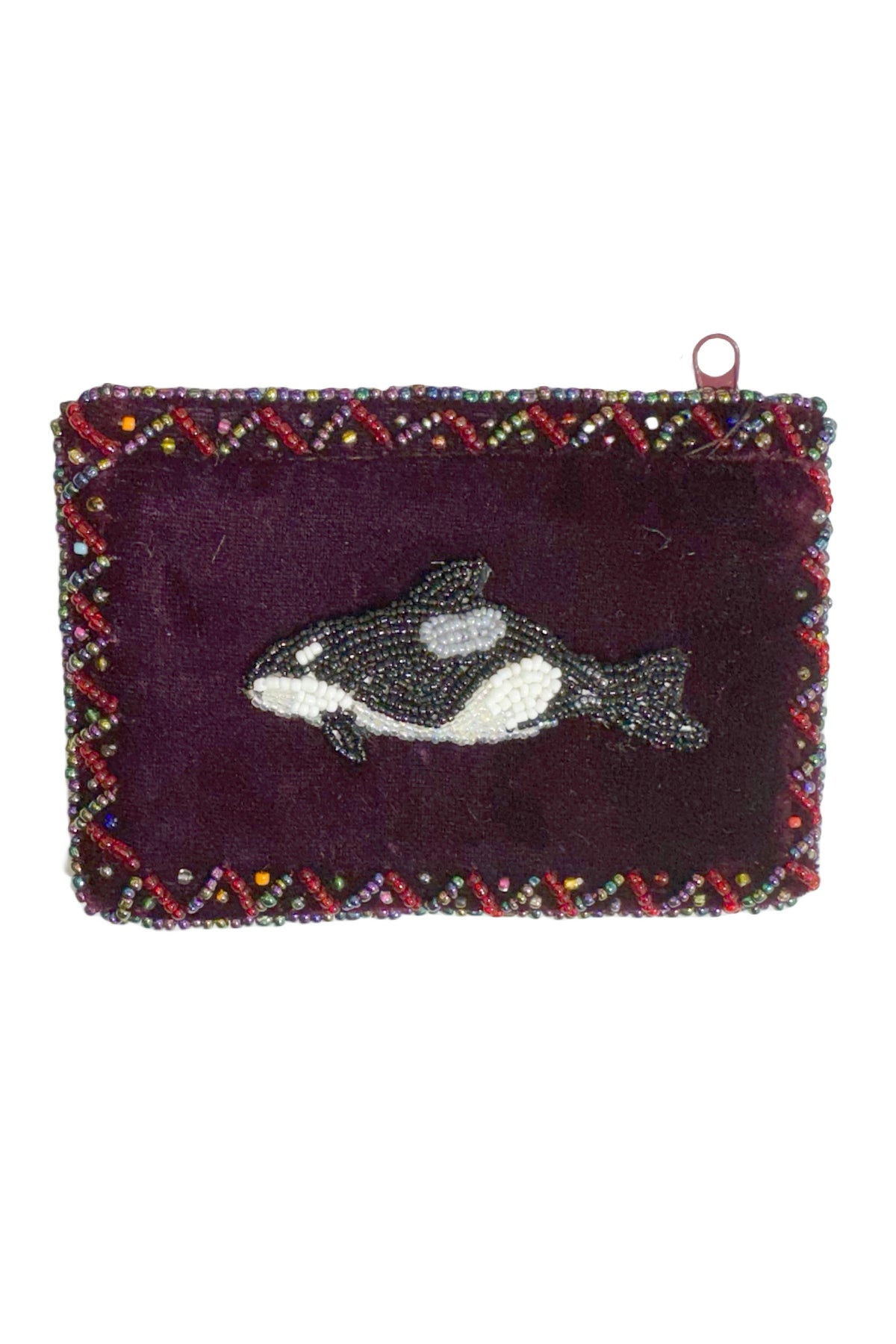 Orca Rectangle Velvet Coin Purse V0701