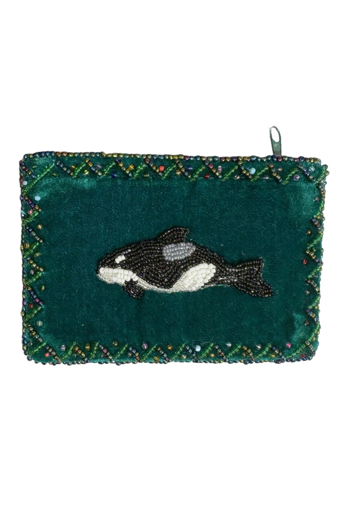 Orca Rectangle Velvet Coin Purse V0701