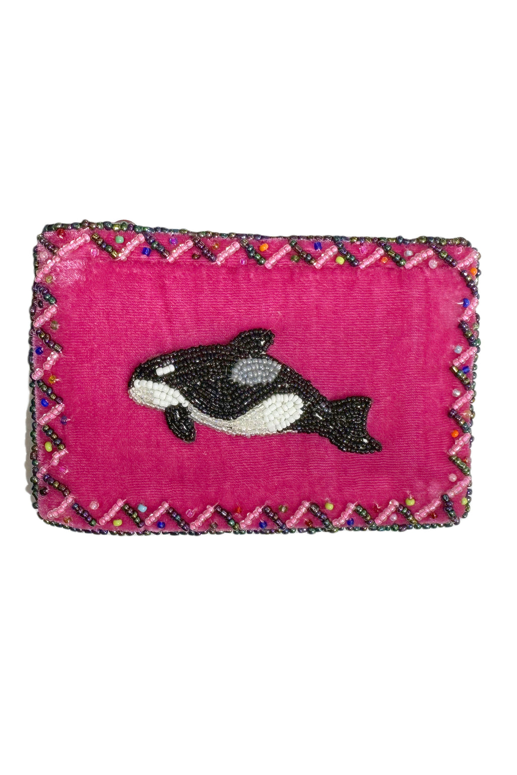 Orca Rectangle Velvet Coin Purse V0701