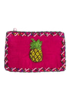 Pineapple Rectangle Velvet Coin Purse V0701