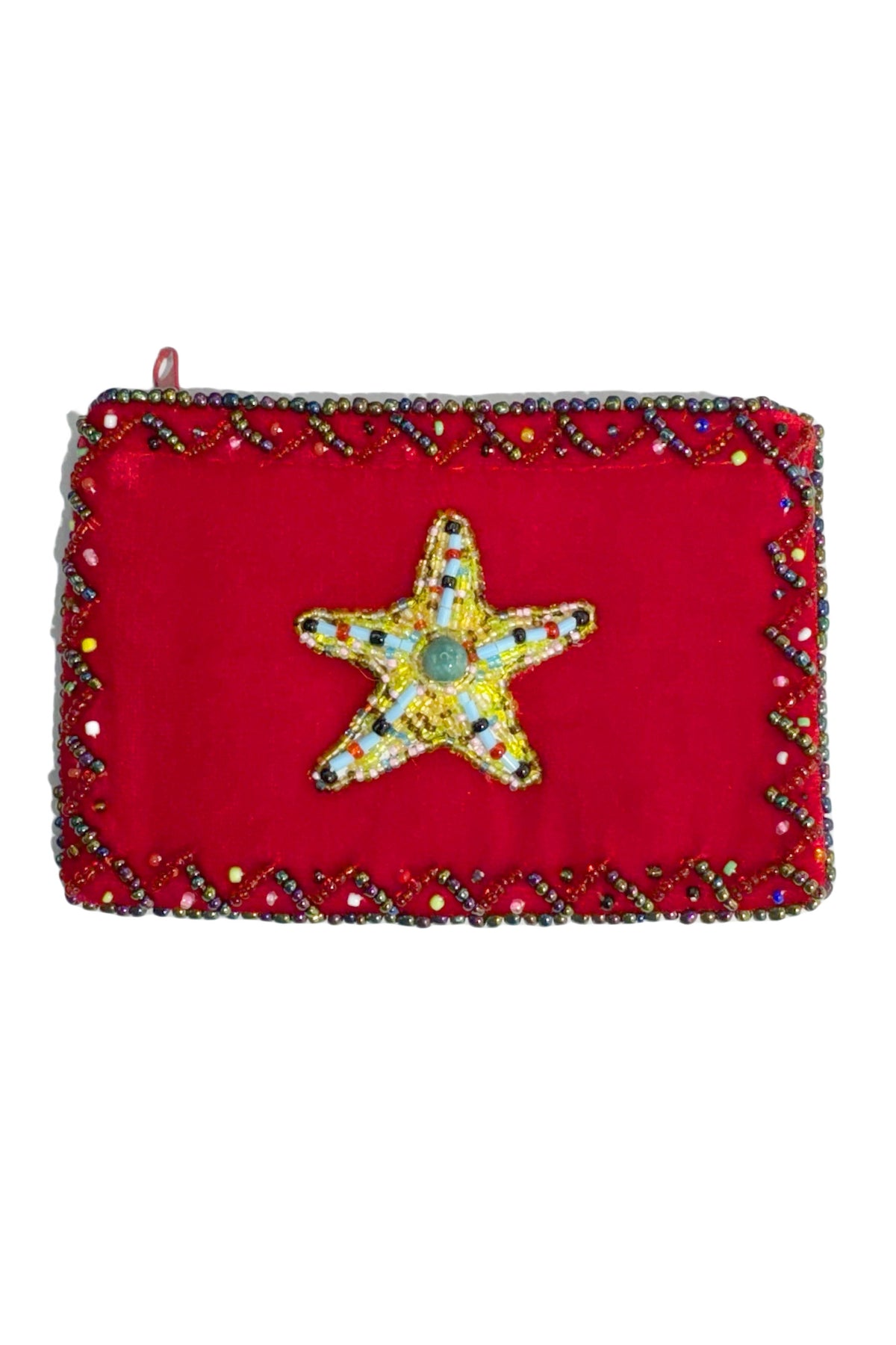 Starfish Rectangular Velvet Coin Purse V0701 - view 5