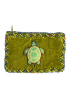 Turtle Rectangle Velvet Coin Purse V0701