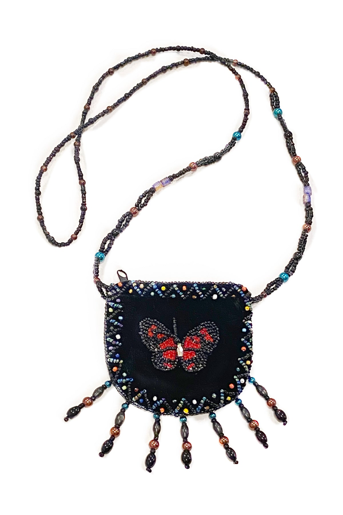 Seahorse Velvet Mini Necklace Charm Bag V0704