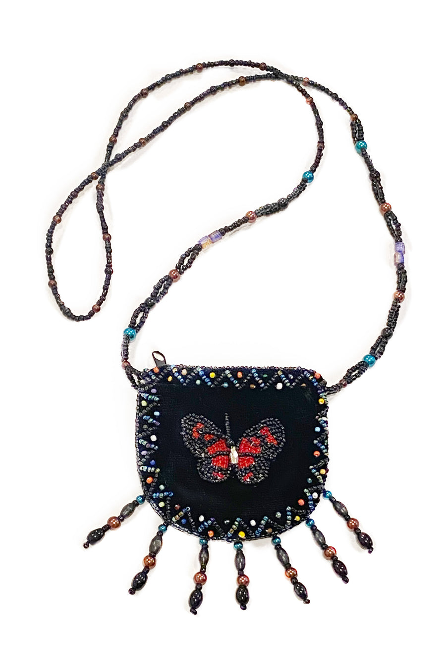 Seahorse Velvet Mini Necklace Charm Bag V0704