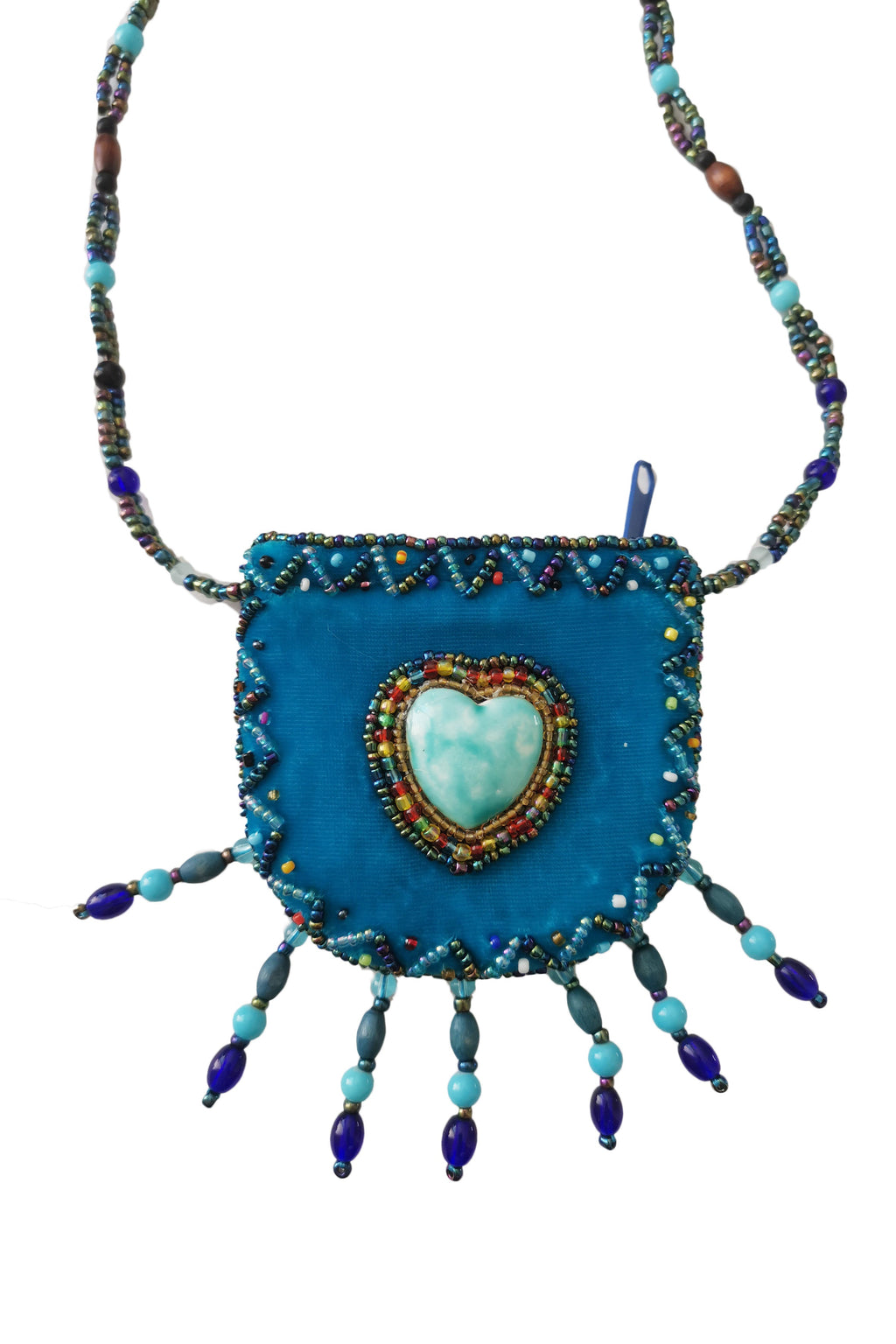 Seahorse Velvet Mini Necklace Charm Bag V0704