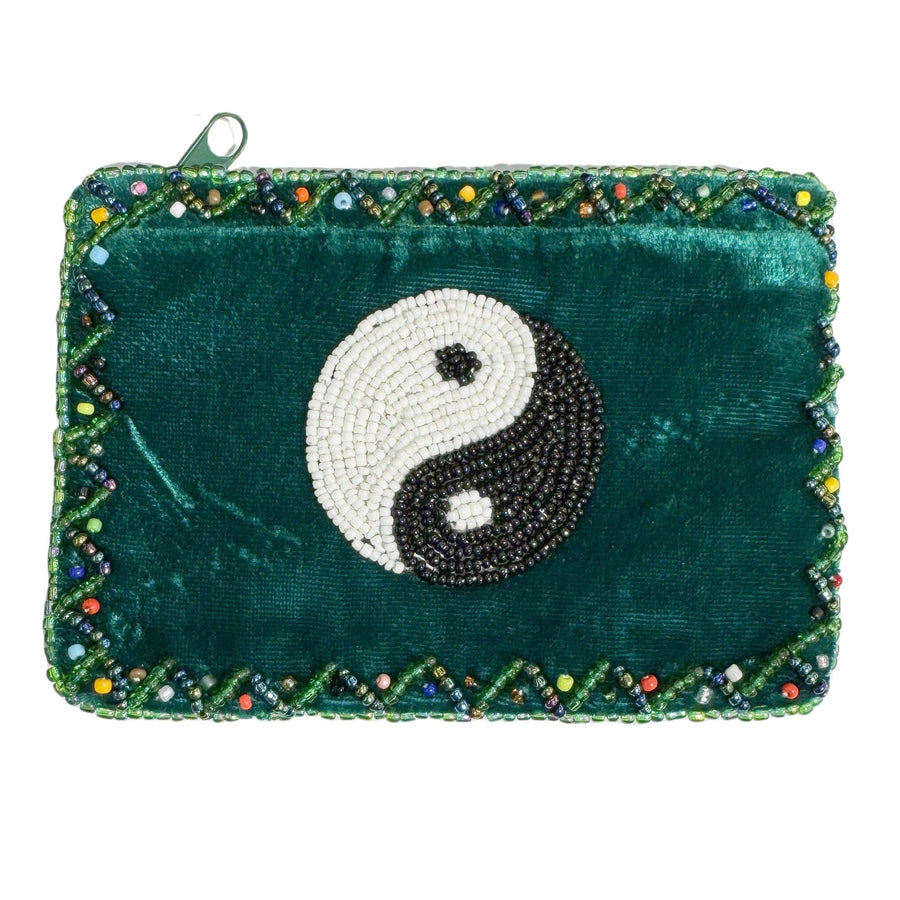 Yin Yang Tai Chi Rectangle Velvet Coin Purse V0701