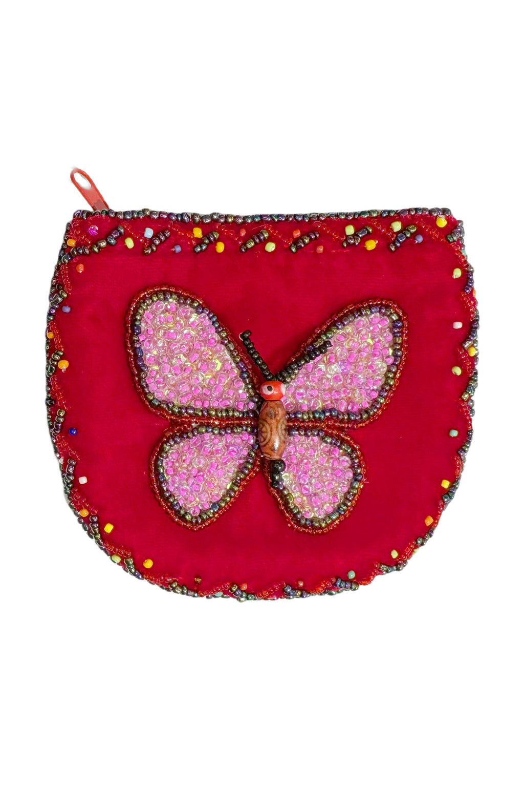 Butterfly Velvet Coin Purse V0714