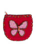 Butterfly Velvet Coin Purse V0714