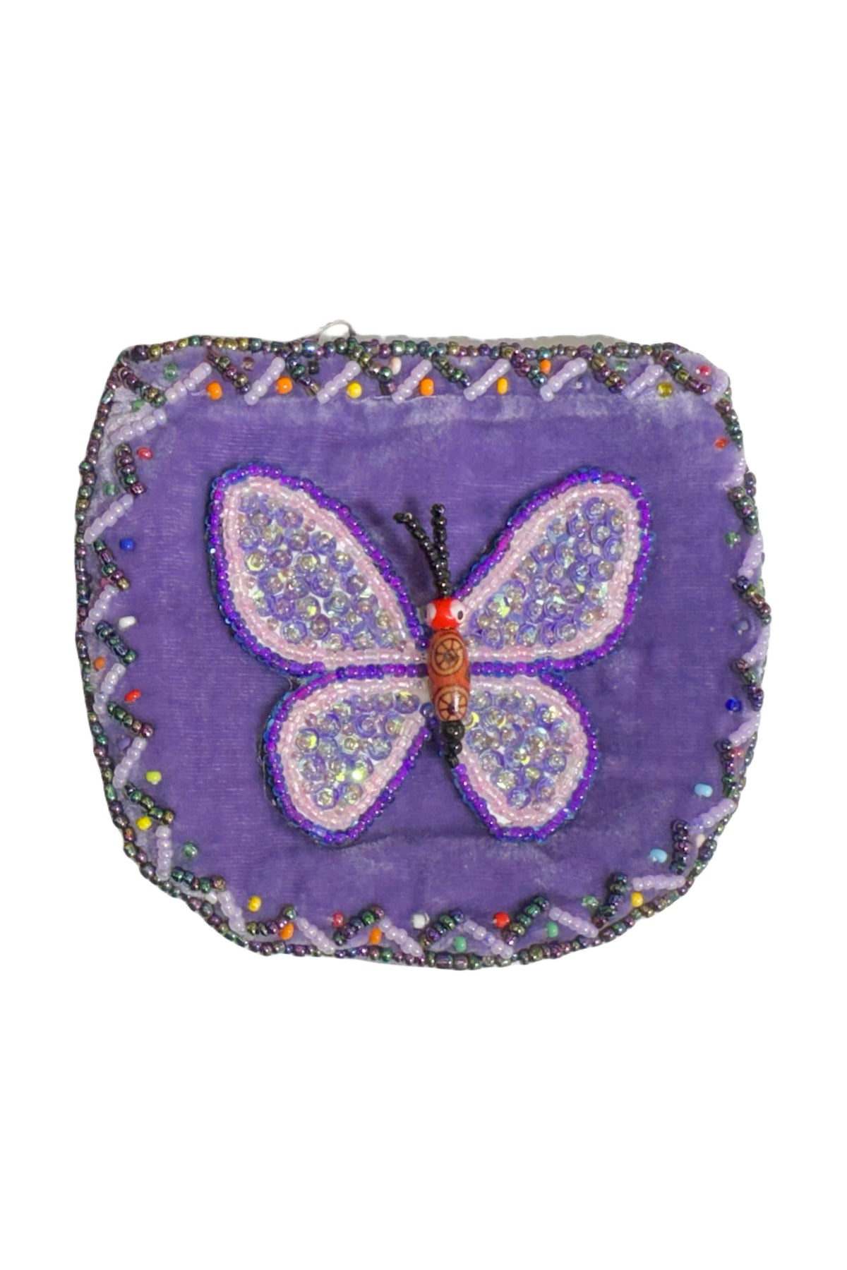 Butterfly Velvet Coin Purse V0714