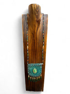 Teardrop Stone Velvet Small Amulet Bag/Necklace V0715 - view 2