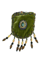 Teardrop Stone Velvet Small Amulet Bag/Necklace V0715 - view 9