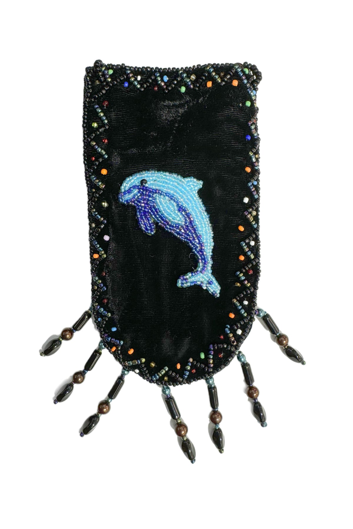 Credit Card Holder CrossBody Bag With Strap V0710 - Dolphin