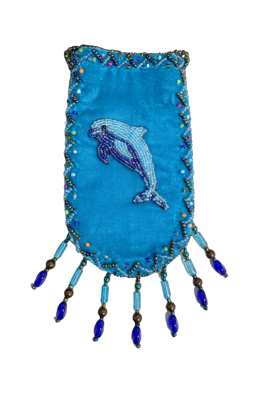 Credit Card Holder CrossBody Bag With Strap V0710 - Dolphin
