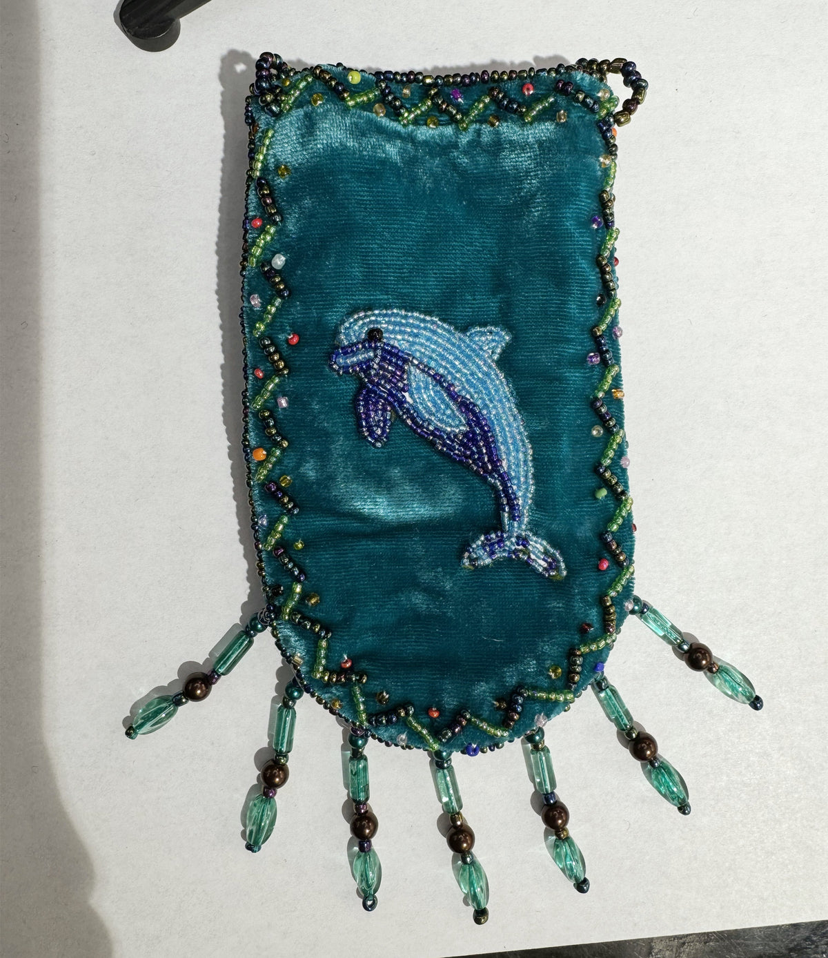 Credit Card Holder CrossBody Bag With Strap V0710 - Dolphin