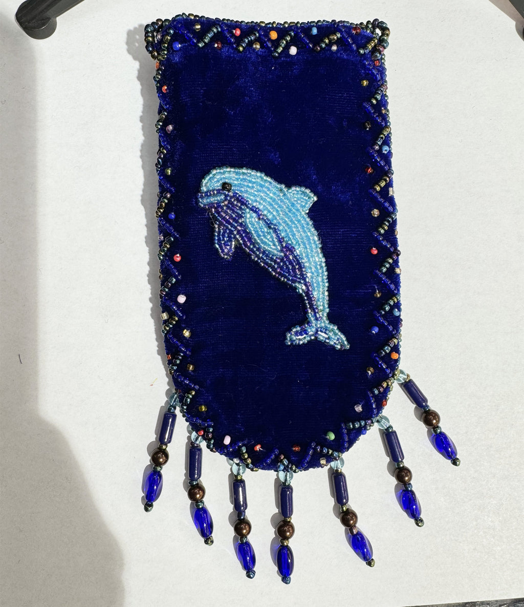 Credit Card Holder CrossBody Bag With Strap V0710 - Dolphin