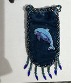 Credit Card Holder CrossBody Bag With Strap V0710 - Dolphin