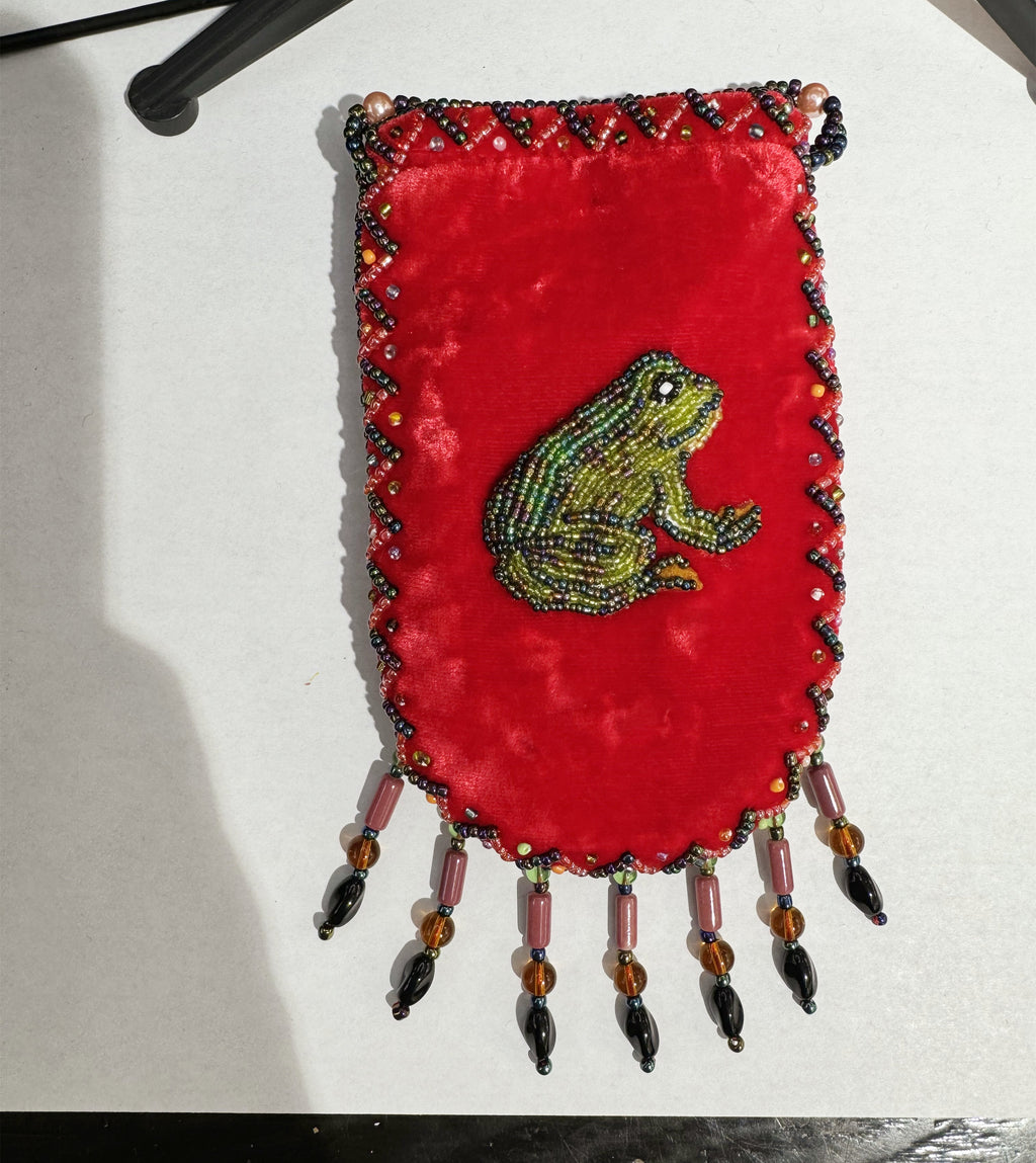 Credit Card Holder CrossBody Bag With Strap V0710 - Frog