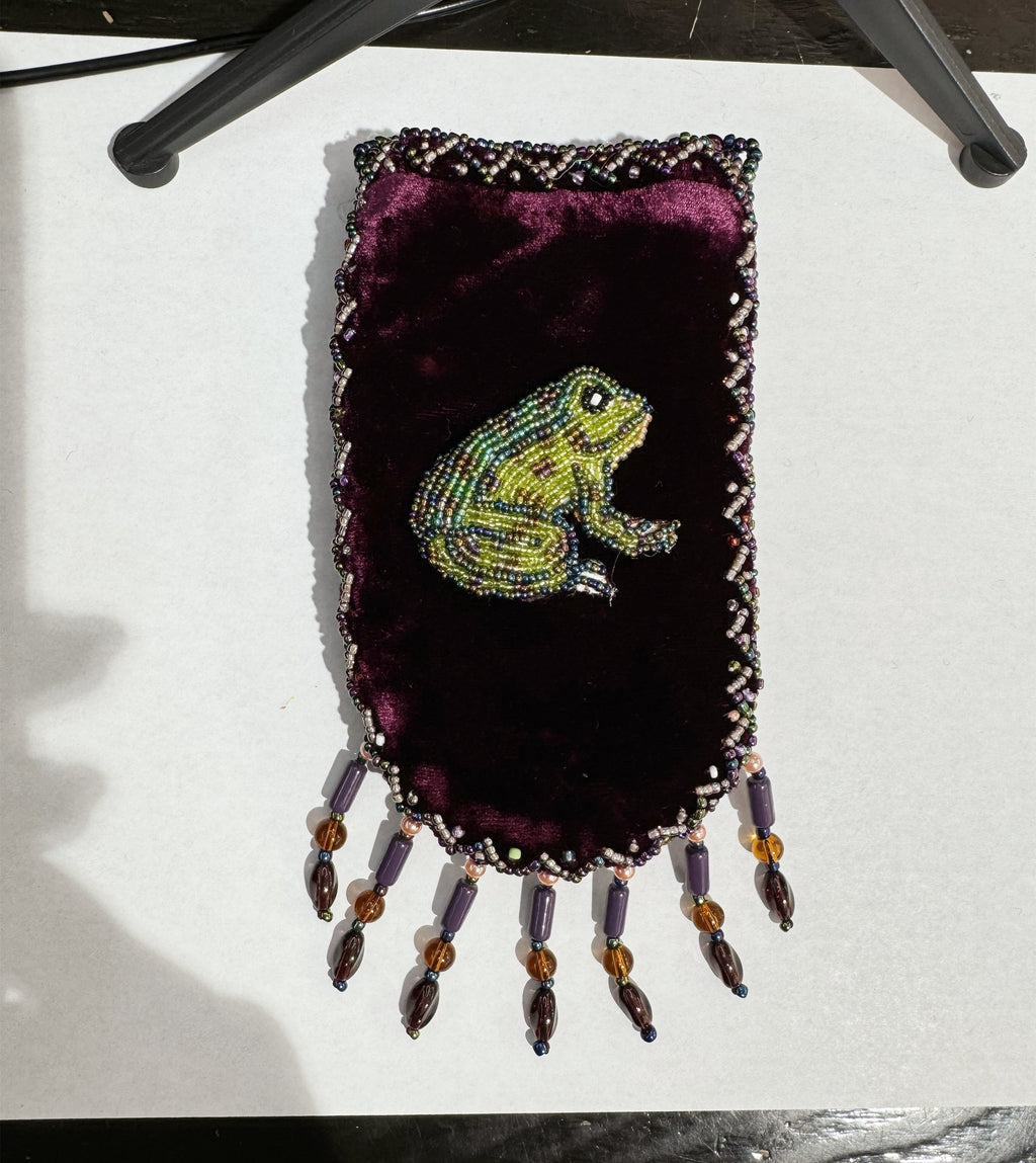 Credit Card Holder CrossBody Bag With Strap V0710 - Frog