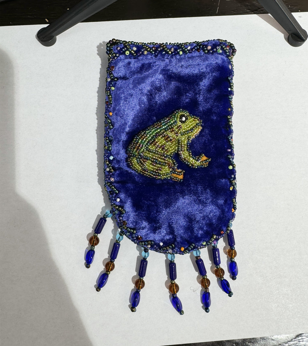 Credit Card Holder CrossBody Bag With Strap V0710 - Frog