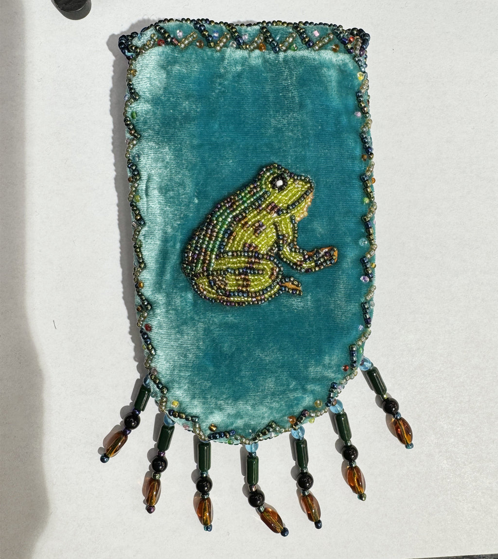 Credit Card Holder CrossBody Bag With Strap V0710 - Frog