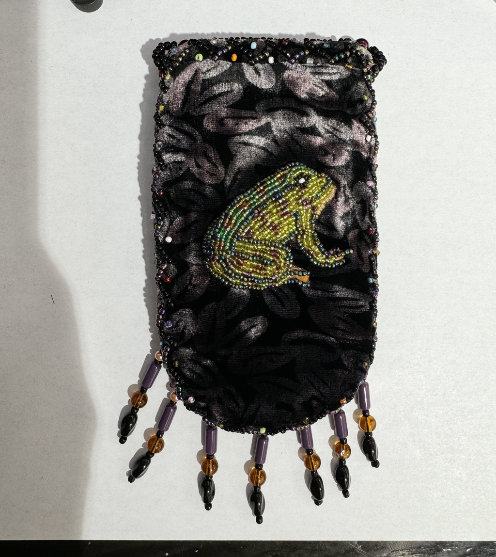 Credit Card Holder CrossBody Bag With Strap V0710 - Frog