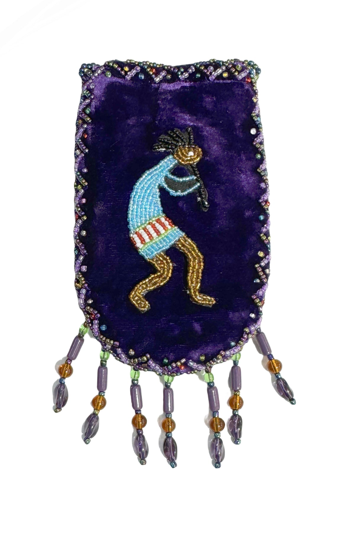 Credit Card Holder CrossBody Bag With Strap V0710 - Kokopelli
