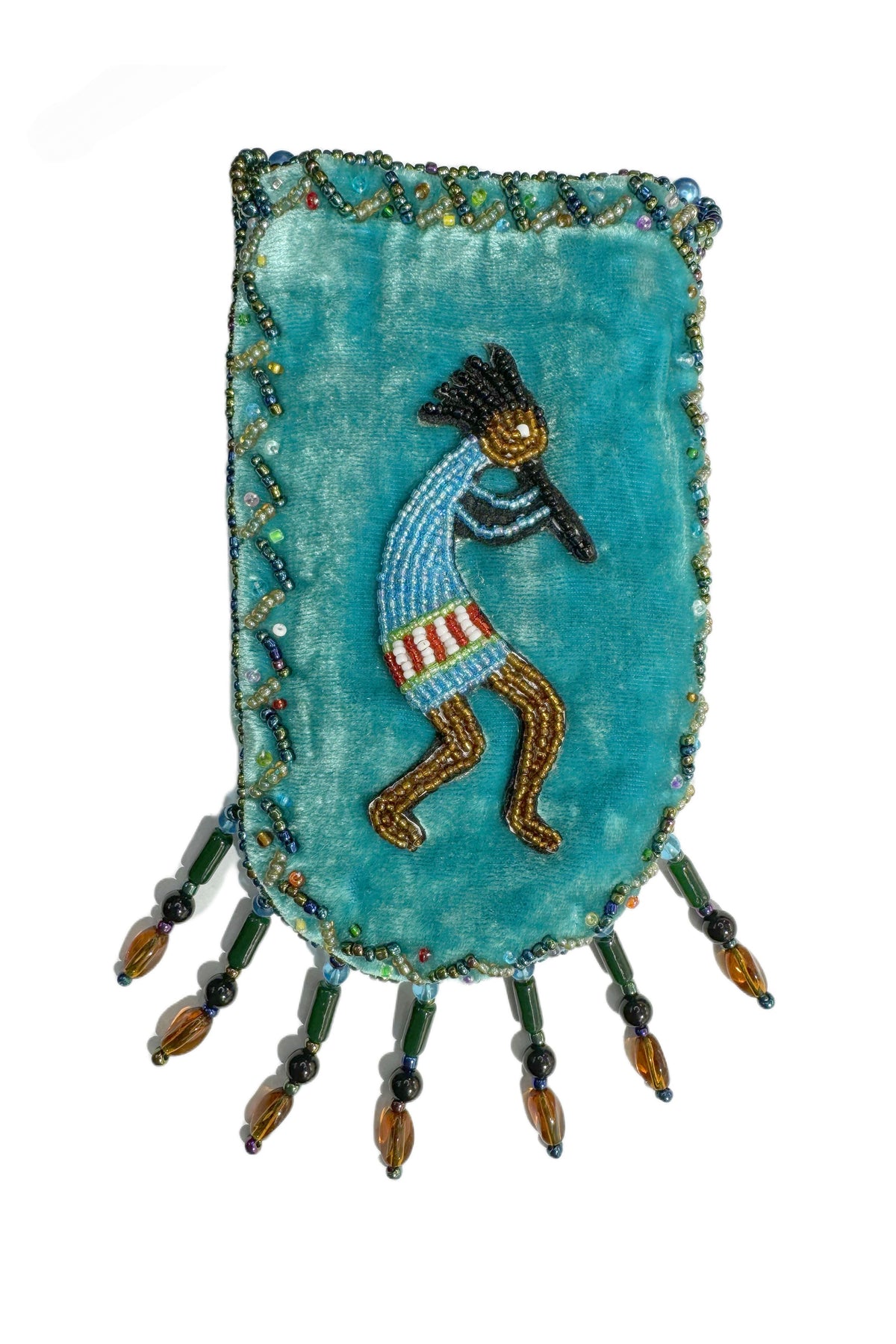 Credit Card Holder CrossBody Bag With Strap V0710 - Kokopelli
