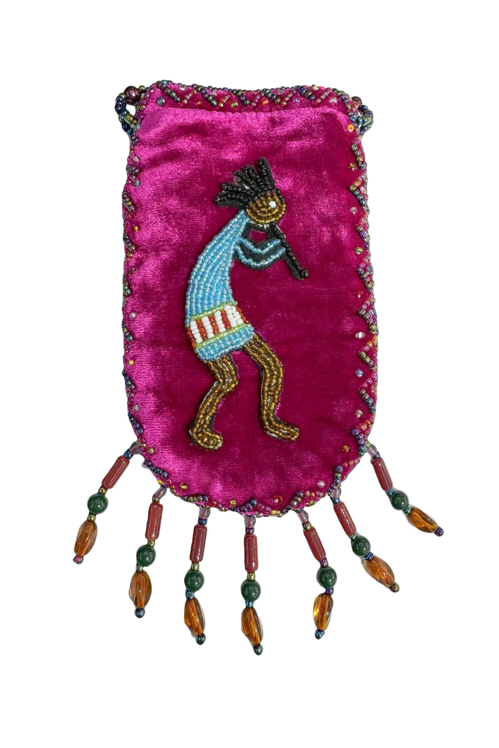 Credit Card Holder CrossBody Bag With Strap V0710 - Kokopelli