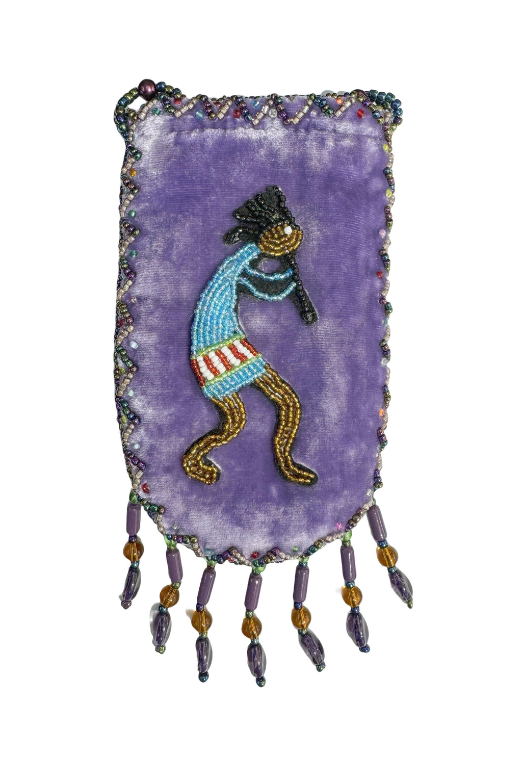 Credit Card Holder CrossBody Bag With Strap V0710 - Kokopelli
