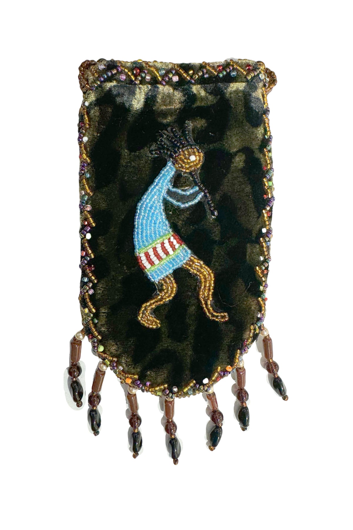 Credit Card Holder CrossBody Bag With Strap V0710 - Kokopelli