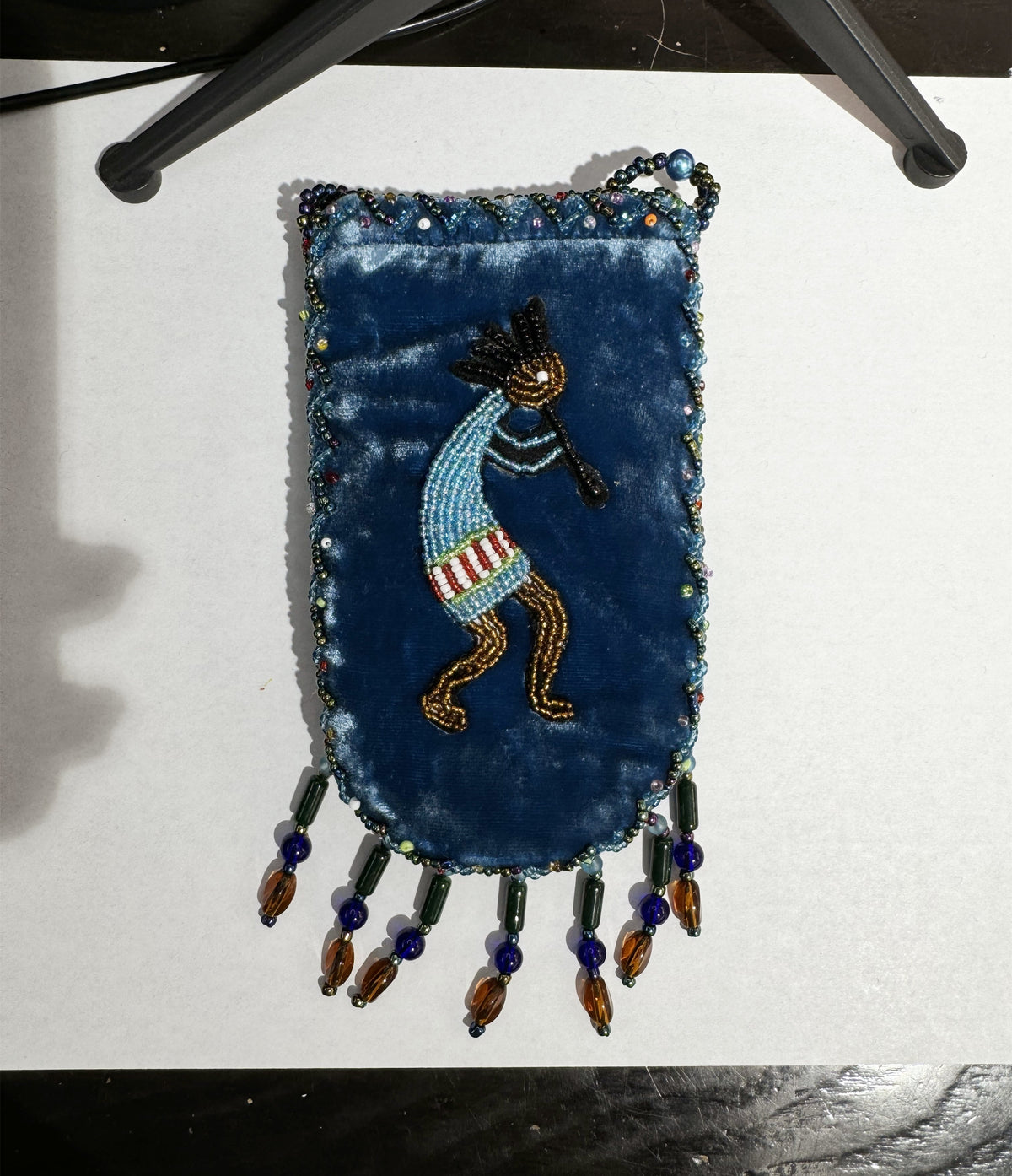 Credit Card Holder CrossBody Bag With Strap V0710 - Kokopelli