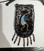 Credit Card Holder CrossBody Bag With Strap V0710 - Kokopelli