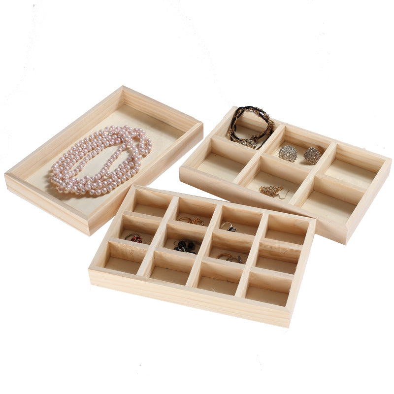 Wooden Necklaces Bracelets Earring Display W1307