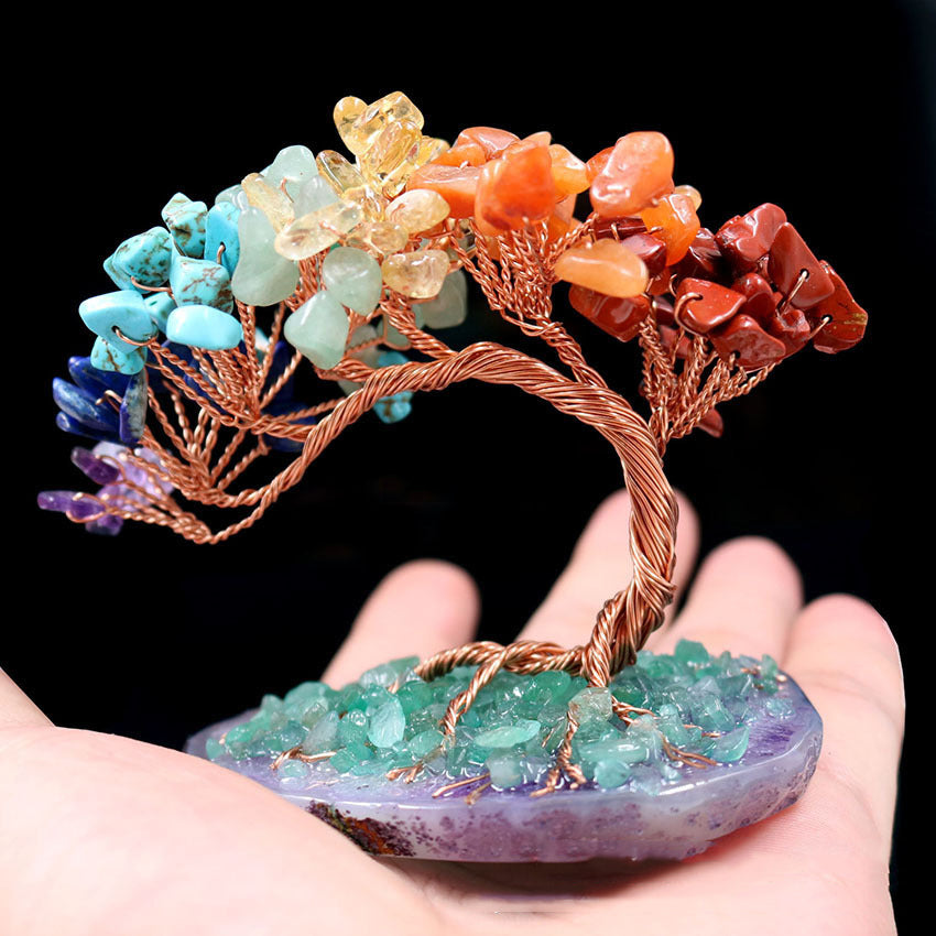 Natural Stone Tree Ornaments W1388 – view 2