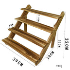 Wooden 4 Steps Jewelry display W1410