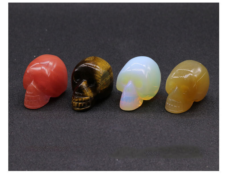 Natural Stone Skull Display Set W1422 – view 6