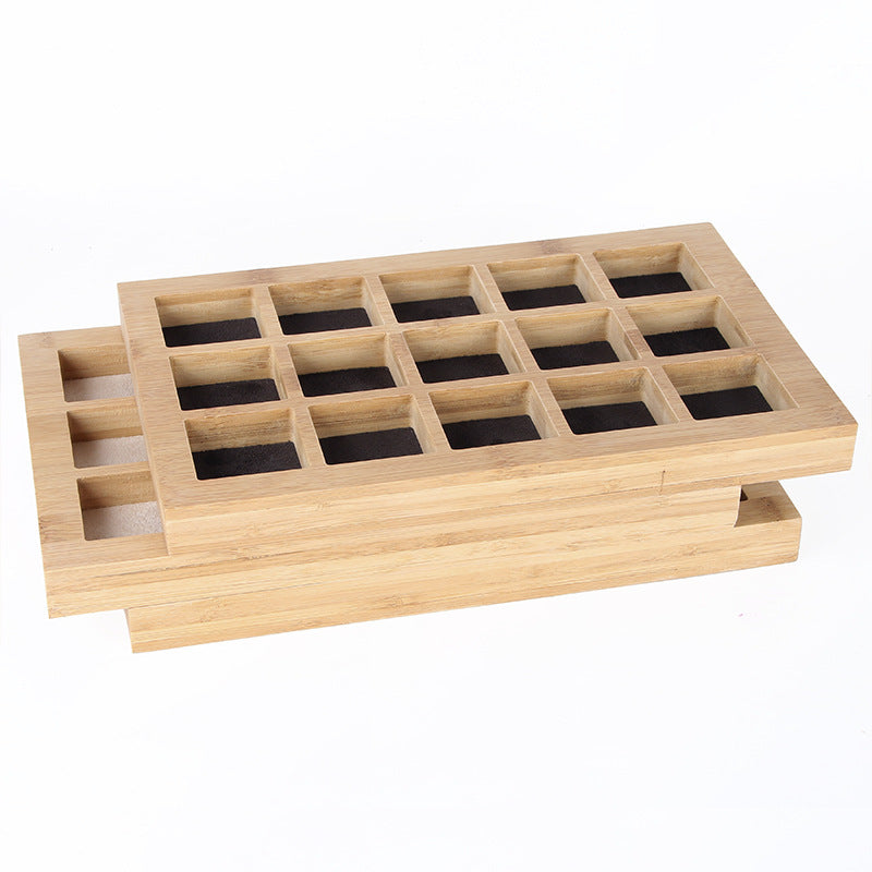 15 Grid Solid Wood Accessories Display W1432