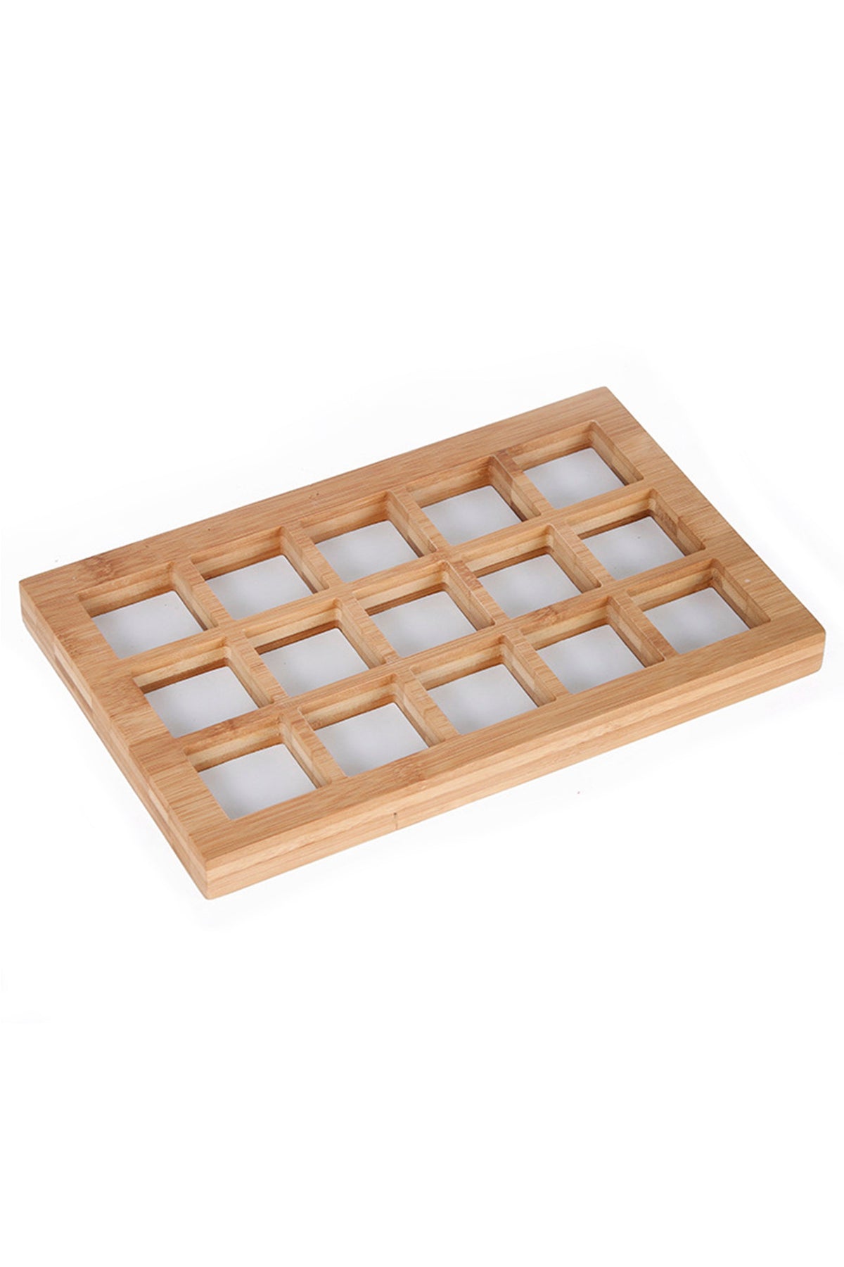 15 Grid Solid Wood Accessories Display W1432
