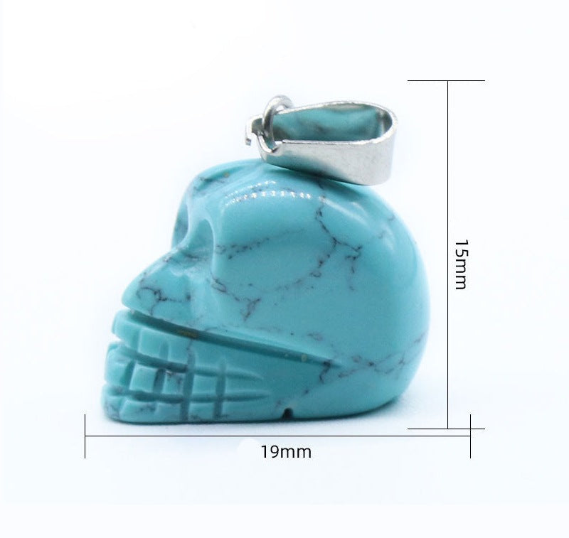 Natural Stone Skull Pendant Display Set W1447 – view 6