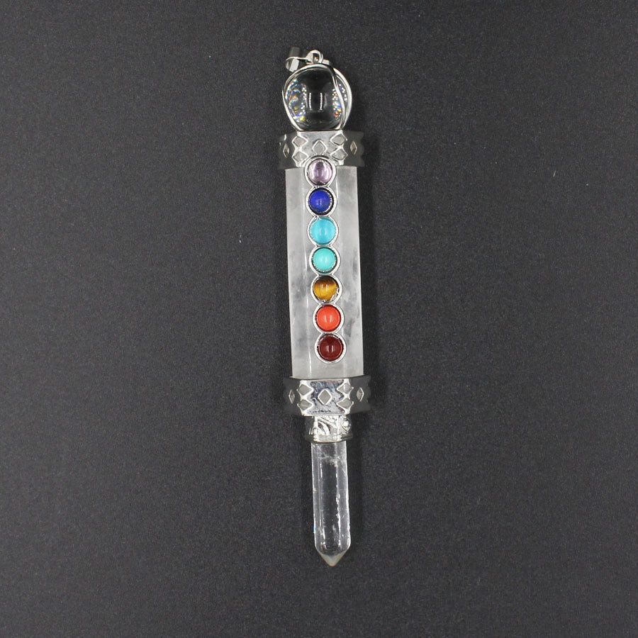 7 Chakra Stone Pendant Suncatcher W1462