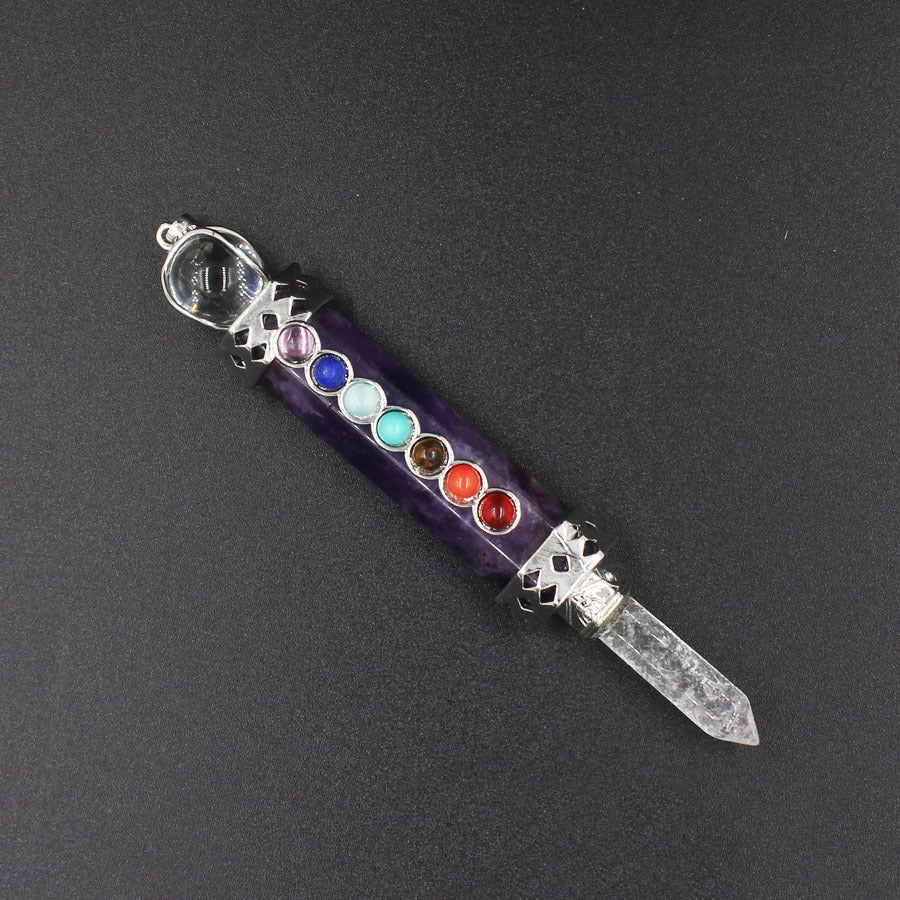 7 Chakra Stone Pendant Suncatcher W1462