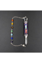 7 Chakra Stone Pendant Suncatcher W1462