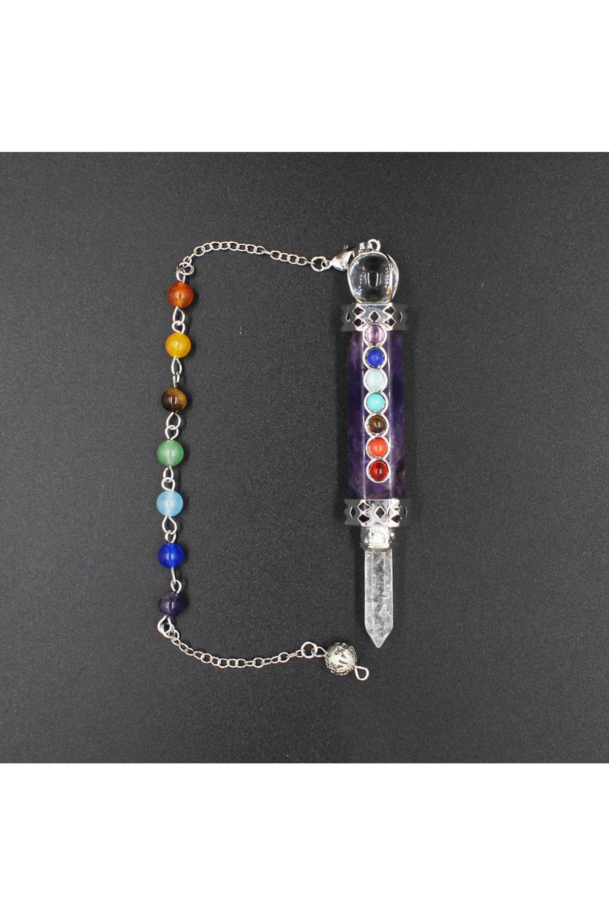 7 Chakra Stone Pendant Suncatcher W1462