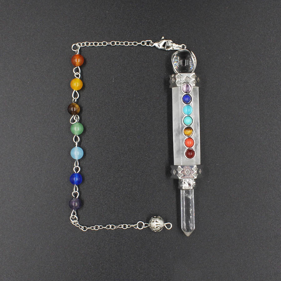 7 Chakra Stone Pendant Suncatcher W1462