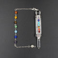 7 Chakra Stone Pendant Suncatcher W1462